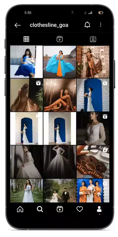 Clothesline Instagram Feed Mockup